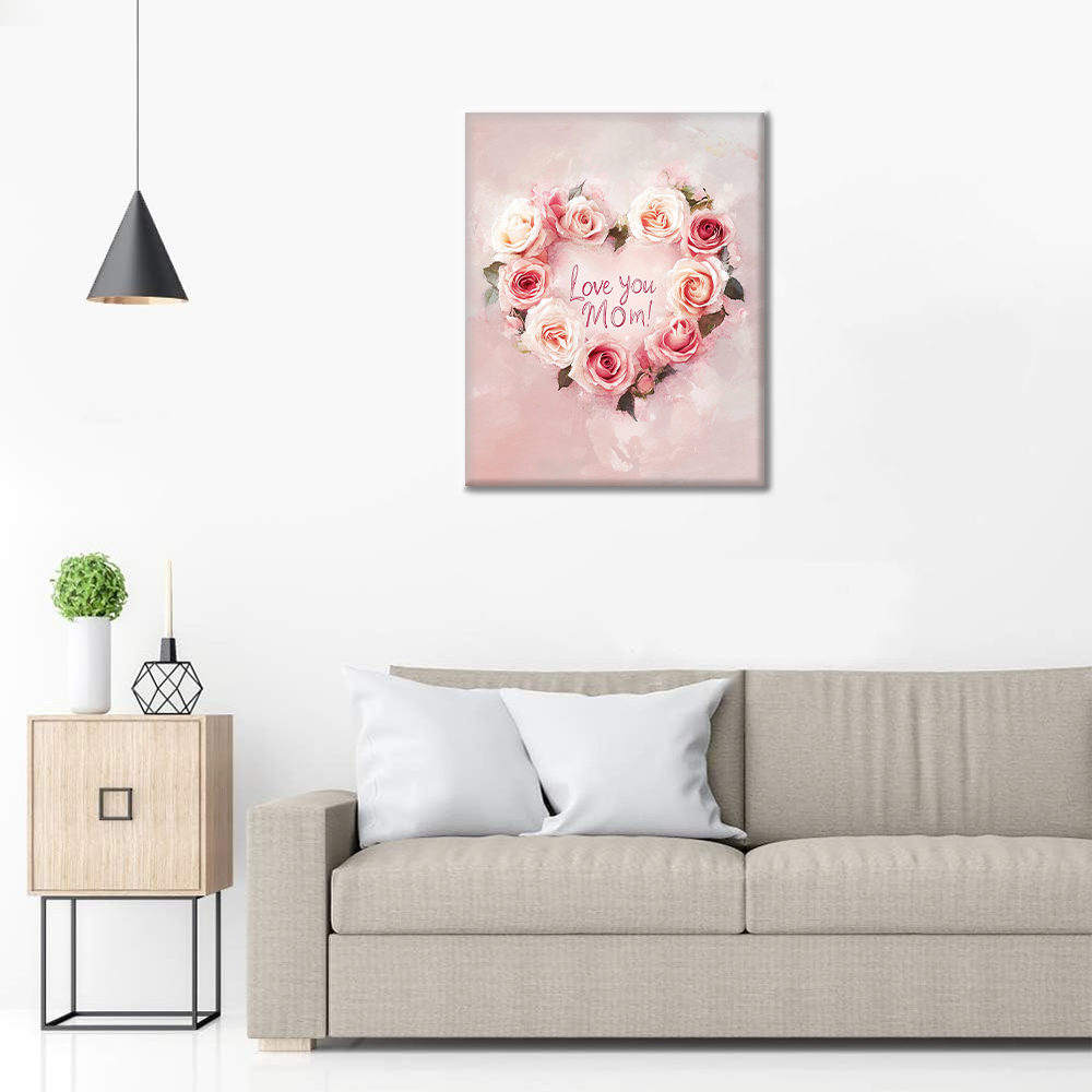 Couronne de roses – Peinture par numéros