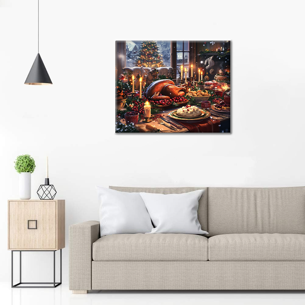 Dîner de Noël – Peinture par numéros