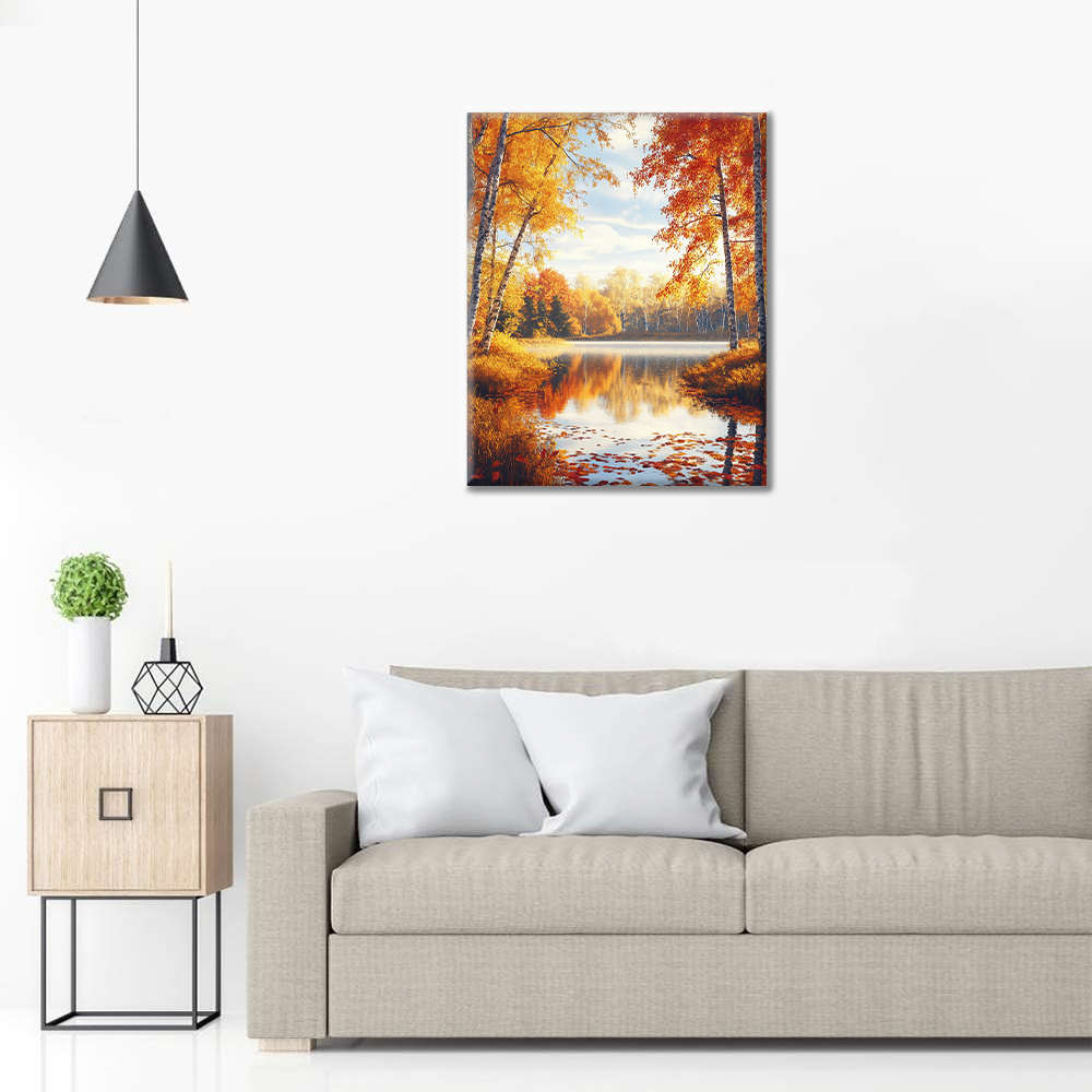 Forêt d'automne - Peinture par numéros