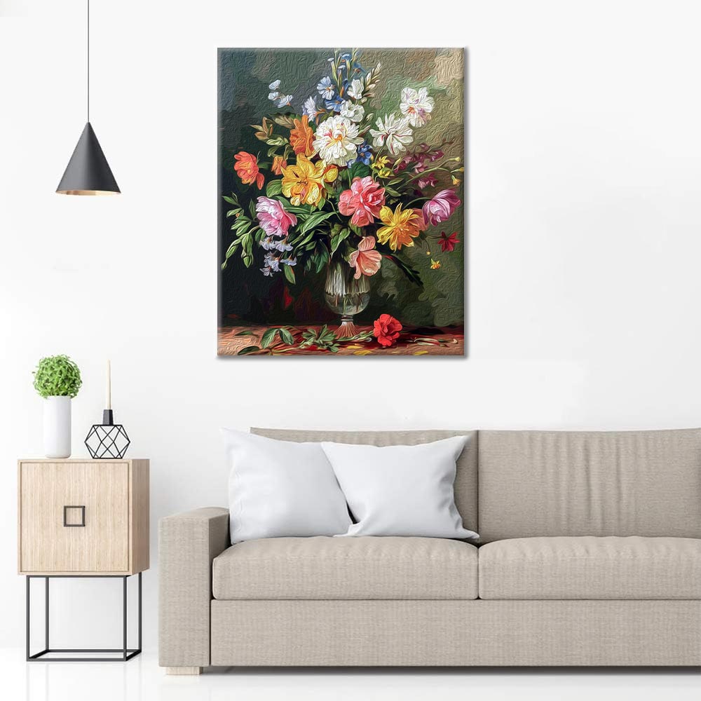 Floraison florissante – Peinture par numéros