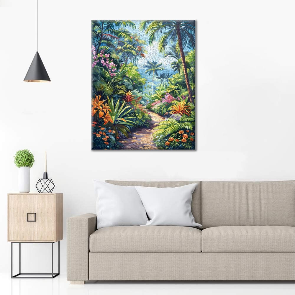 Palmiers – Peinture par numéros