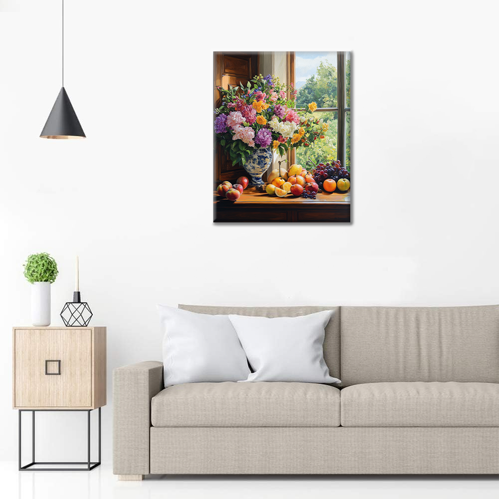 Fleurs et fruits – Peinture par numéros