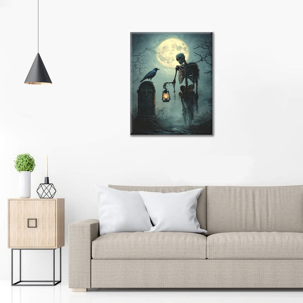Crâne sombre – Peinture par numéros