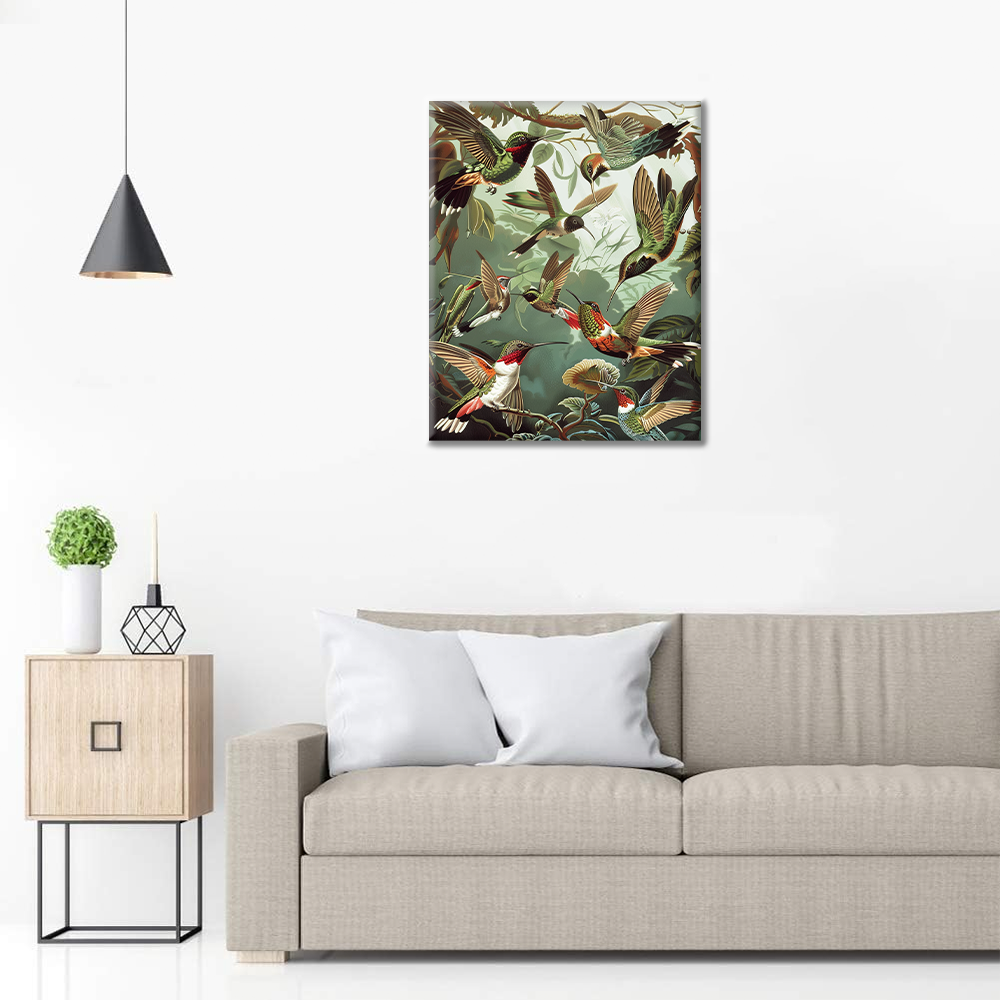 Colibri Trochilidae - Peinture par numéros