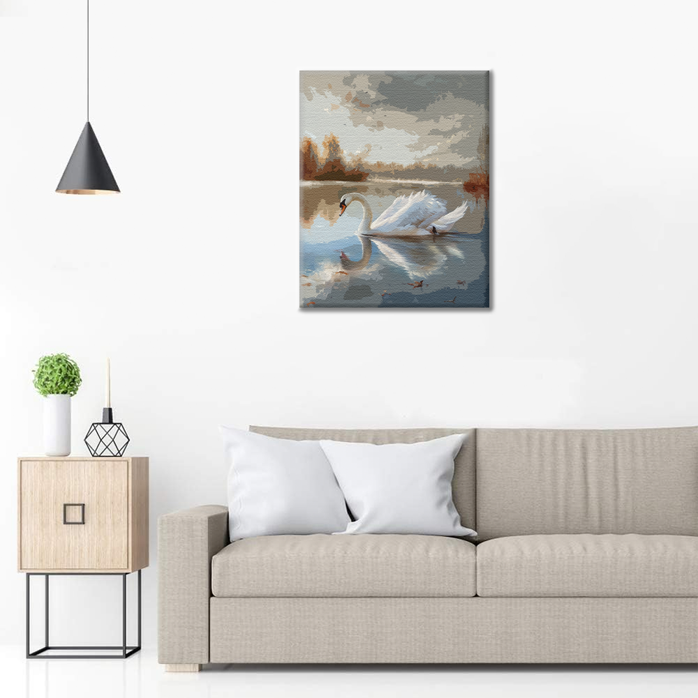 Cygne – Peinture par numéros