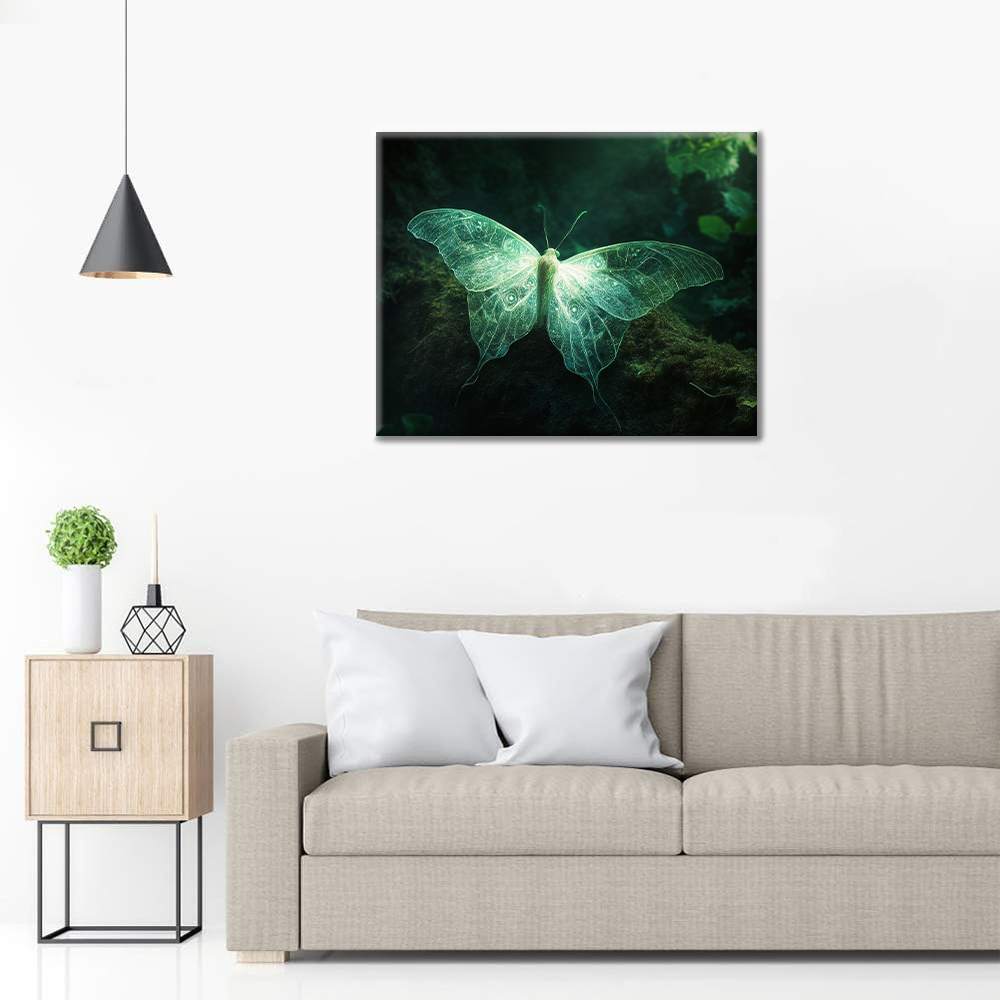 Papillon fantôme brillant – Peinture par numéros