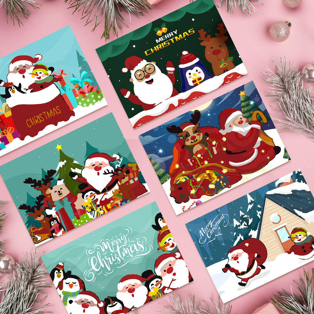 Carte de Noël IV – Peinture par numéros