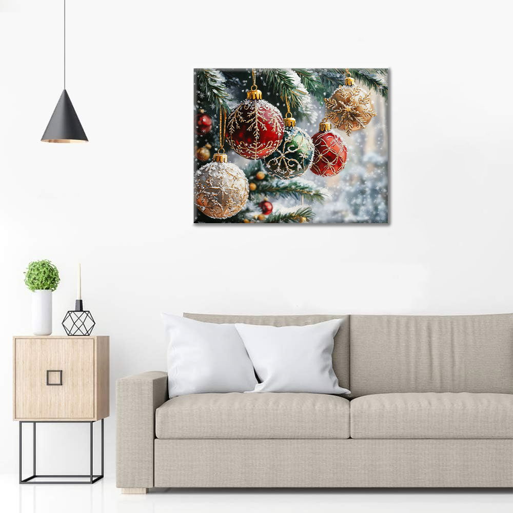 Boules de Noël - Peinture par numéros