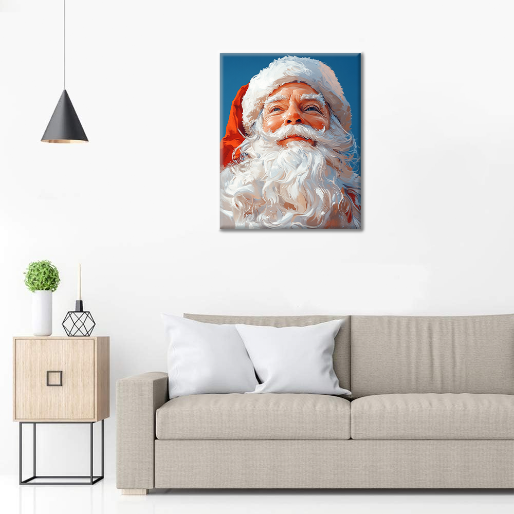 Le gentil Père Noël - Peinture par numéros