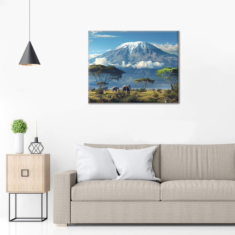 Mont Kilimandjaro – Peinture par numéros
