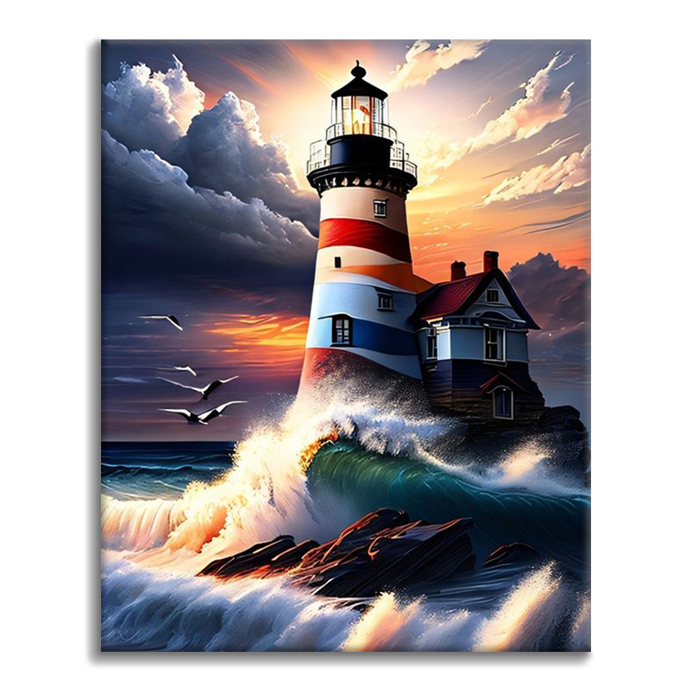 Phare – Peinture par numéros