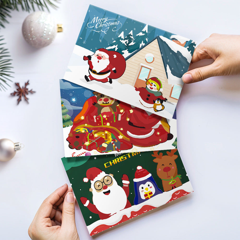 Carte de Noël IV – Peinture par numéros
