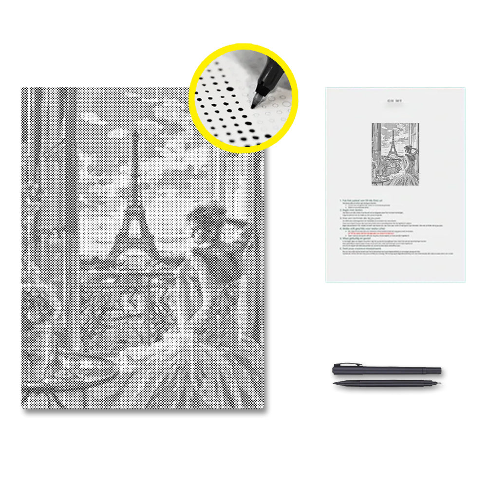 Rêve rose - Peinture à points