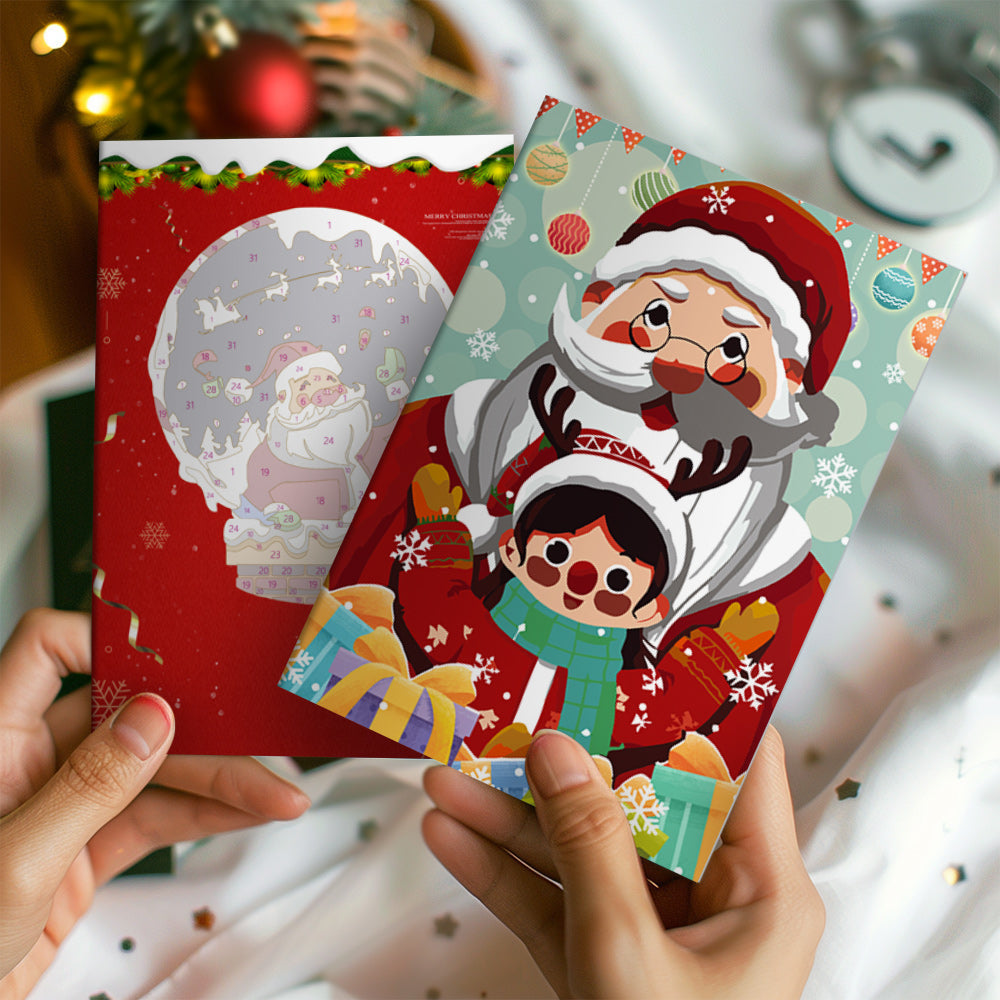 Carte de Noël III – Peinture par numéros