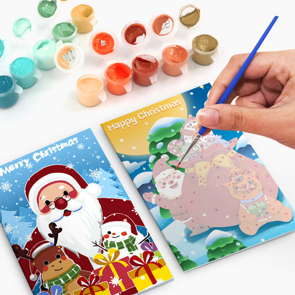 Carte de Noël III – Peinture par numéros