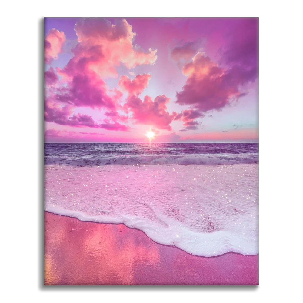 La mer rose – Peinture par numéros