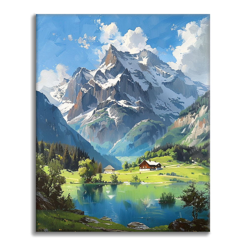 Consolation alpine – Peinture par numéros