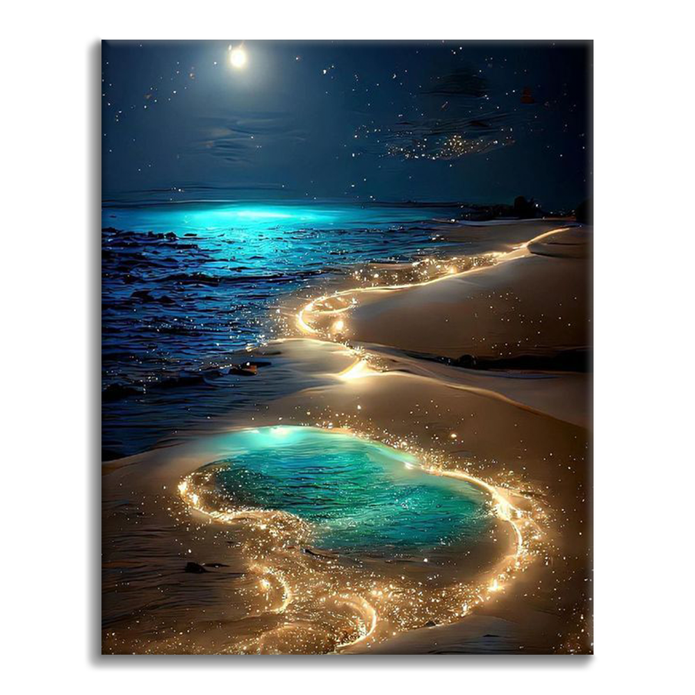 Paysage lunaire – Peinture par numéros