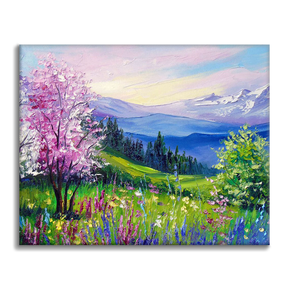 Le printemps dans les Alpes – Peinture par numéros