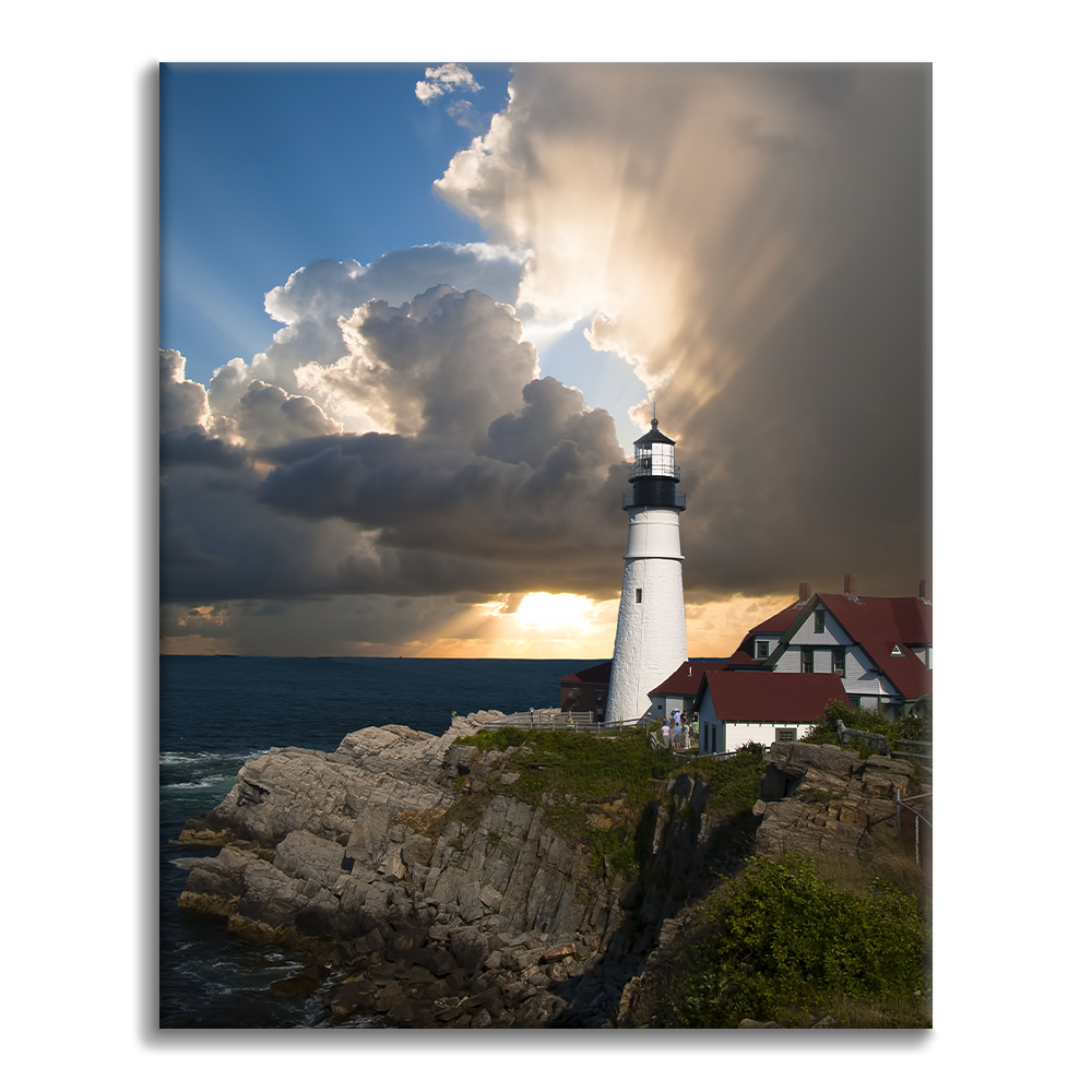 Phare solitaire – Peinture par numéros