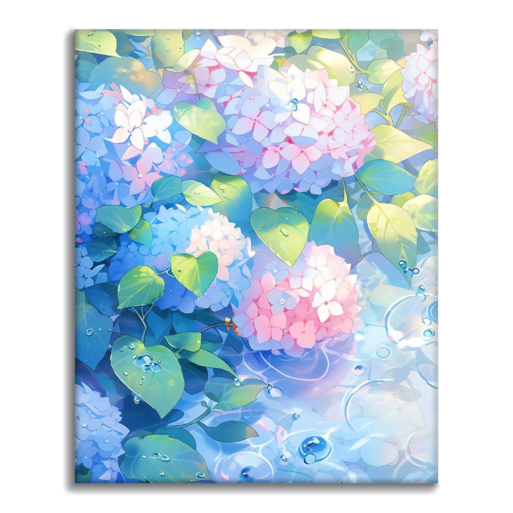 Fleur de lumière blanche – Peinture par numéros