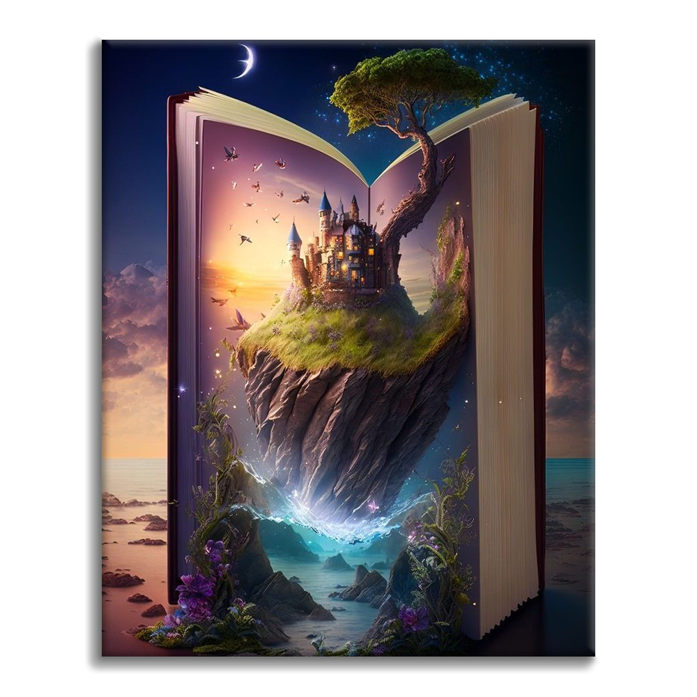 Conte de fées tiré d'un livre - Peinture par numéros