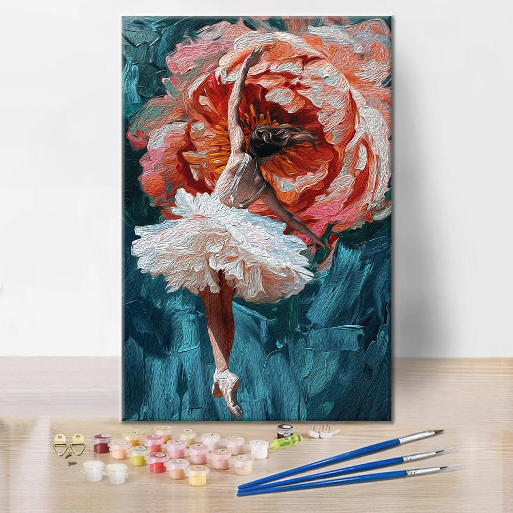 Une ballerine épanouie – Peinture par numéros