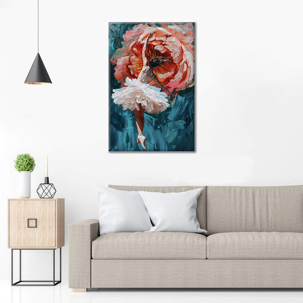 Une ballerine épanouie – Peinture par numéros