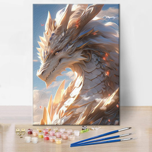 Portrait de dragon – Peinture par numéros