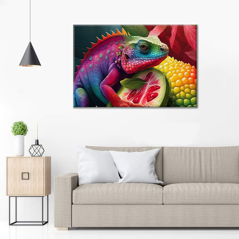Iguane numérique – Peinture par numéros