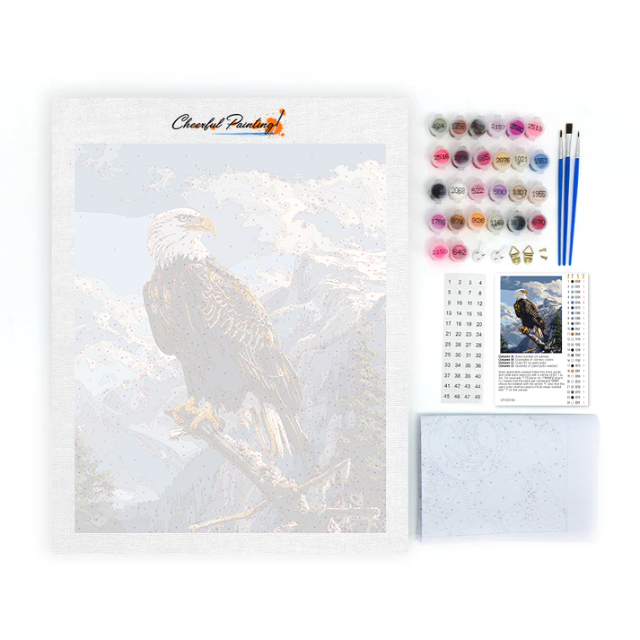 Pygargue à tête blanche – Peinture par numéros