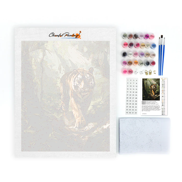 Tigre du Bengale – Peinture par numéros