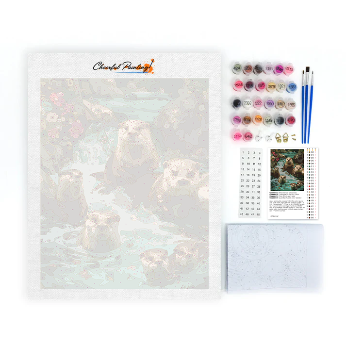 Loutre – Peinture par numéros