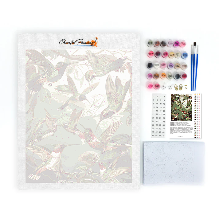 Colibri Trochilidae - Peinture par numéros