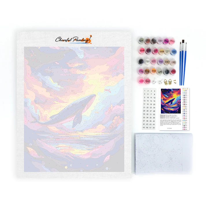 Baleine – Peinture par numéros