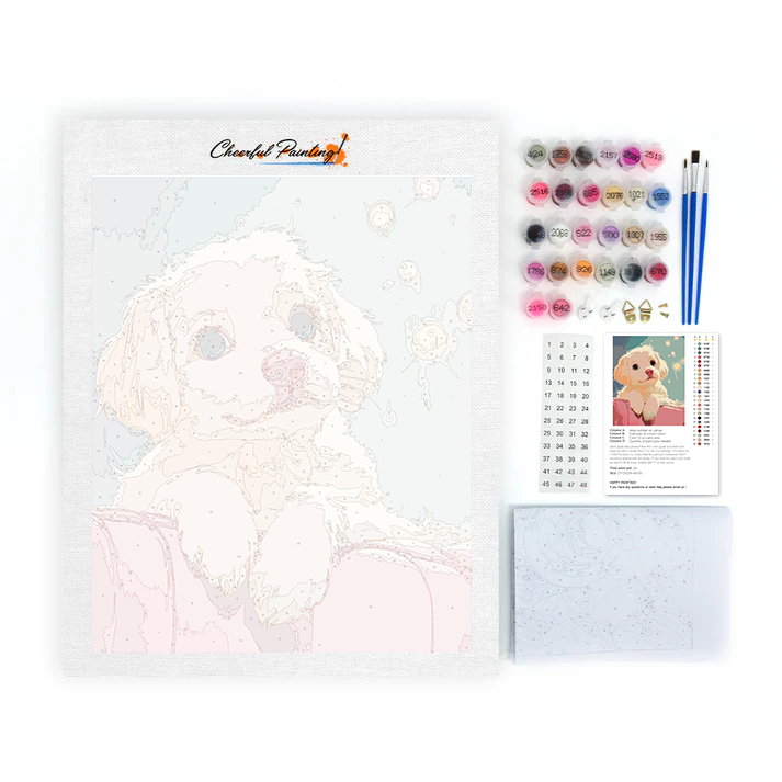 Moments canins douillets - Peinture par numéros