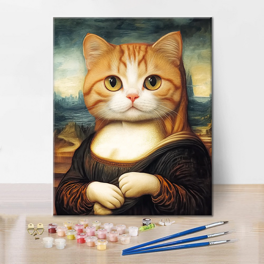 Chat Mona Lisa - Peinture par Numéros