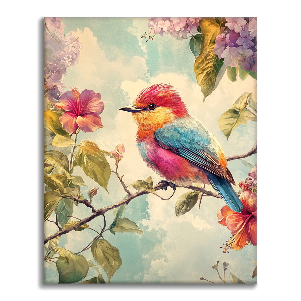 Oiseau Coloré - Peinture par Numéros