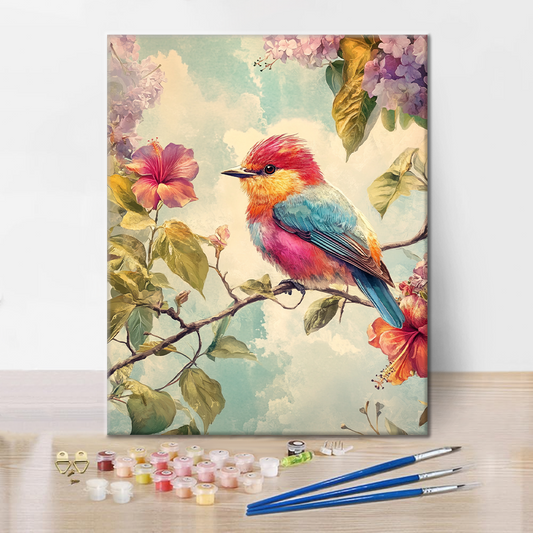 Oiseau Coloré - Peinture par Numéros
