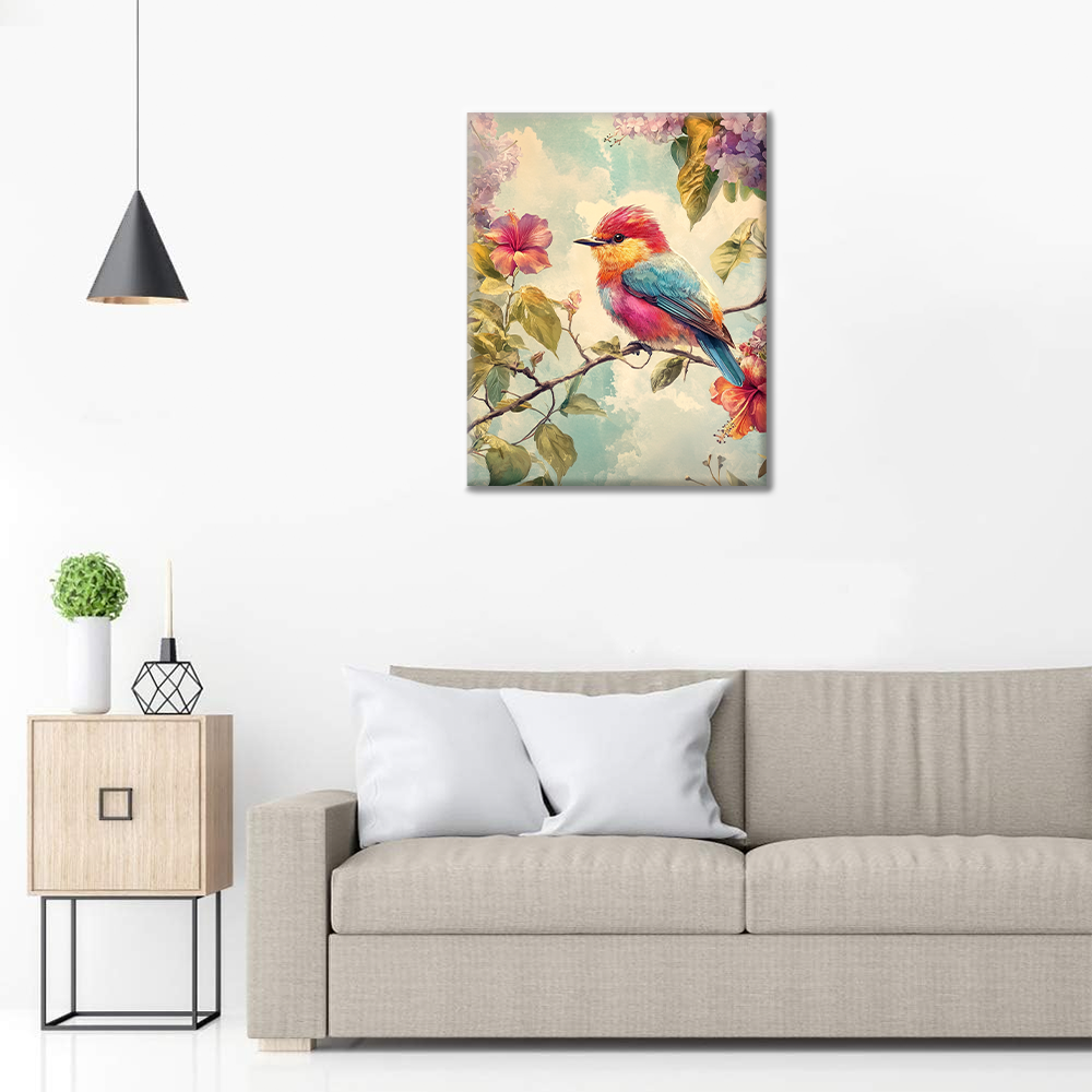 Oiseau Coloré - Peinture par Numéros