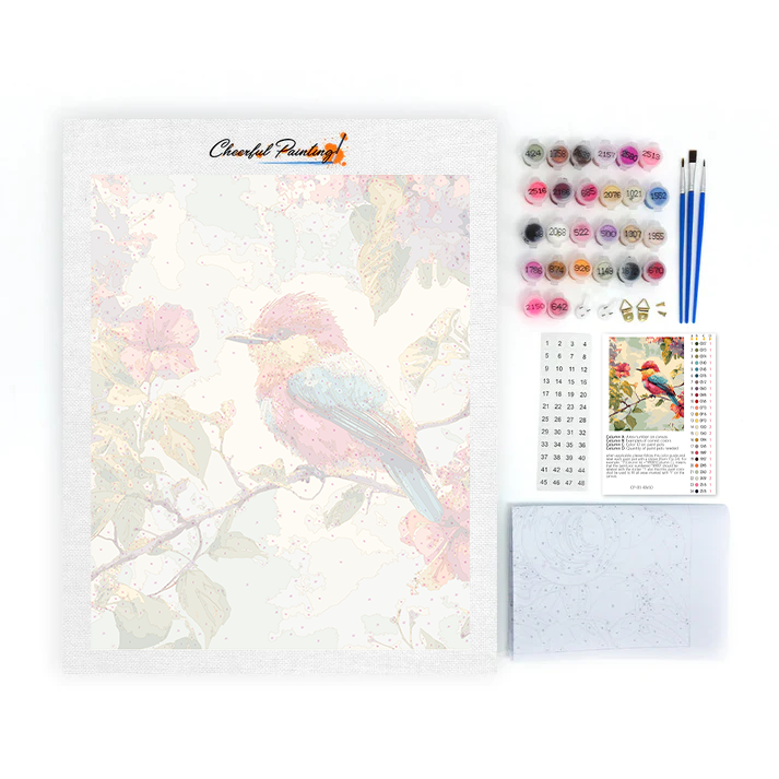Oiseau Coloré - Peinture par Numéros