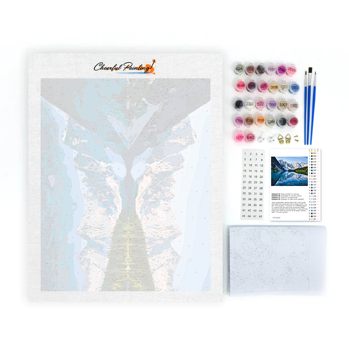 Lac Moraine – Peinture par numéros