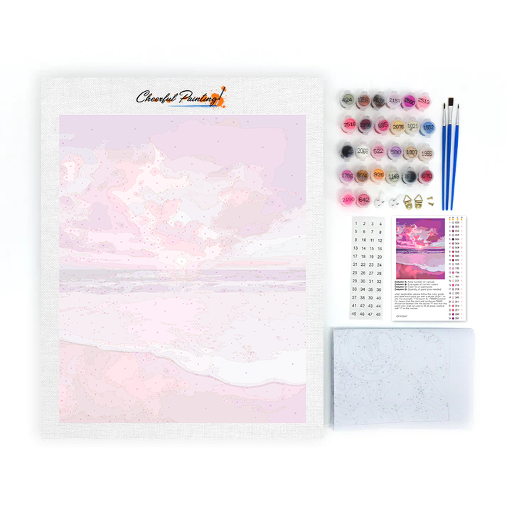 La mer rose – Peinture par numéros