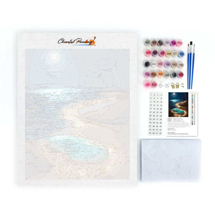 Paysage lunaire – Peinture par numéros