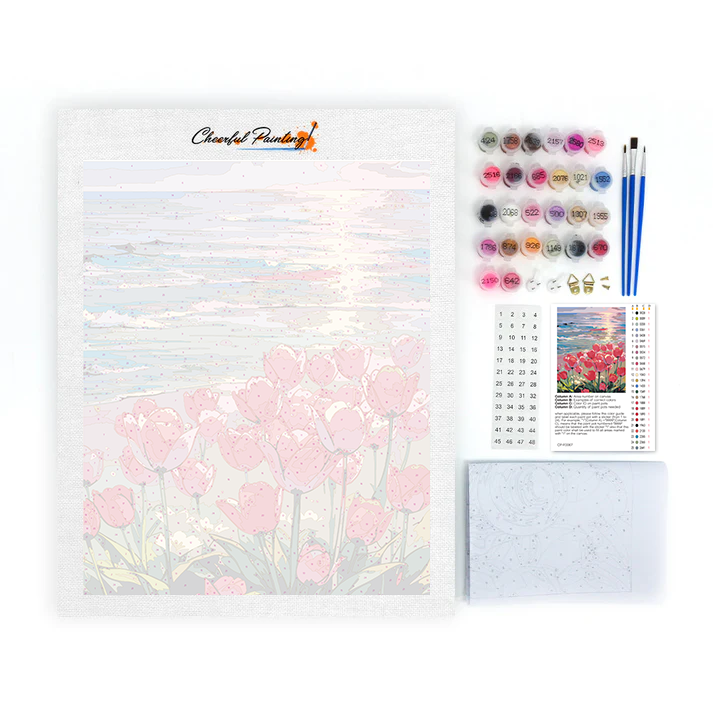 Illustration à l'aquarelle de la Méditerranée - Peinture par numéros