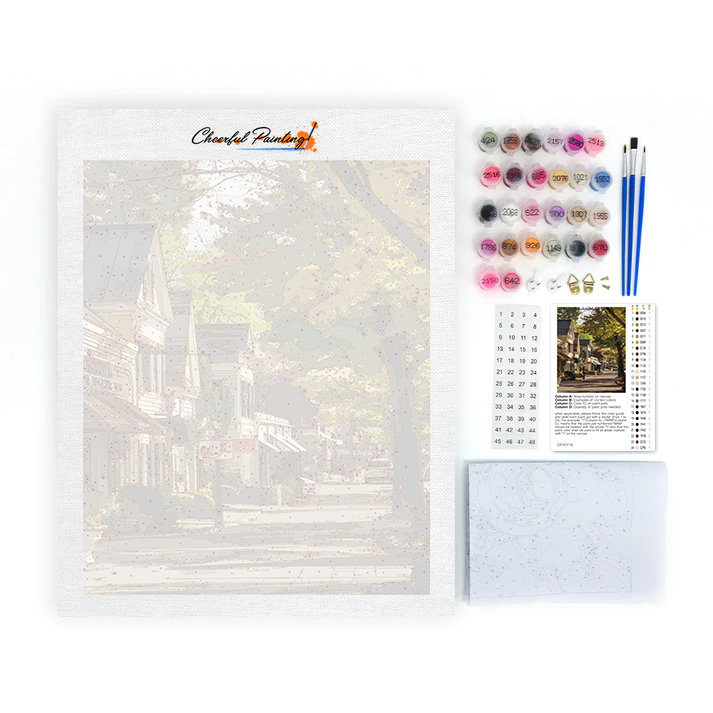 Rues de la ville – Peinture par numéros