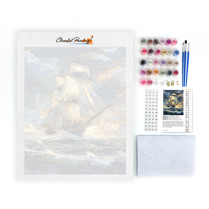 Voilier – Peinture par numéros