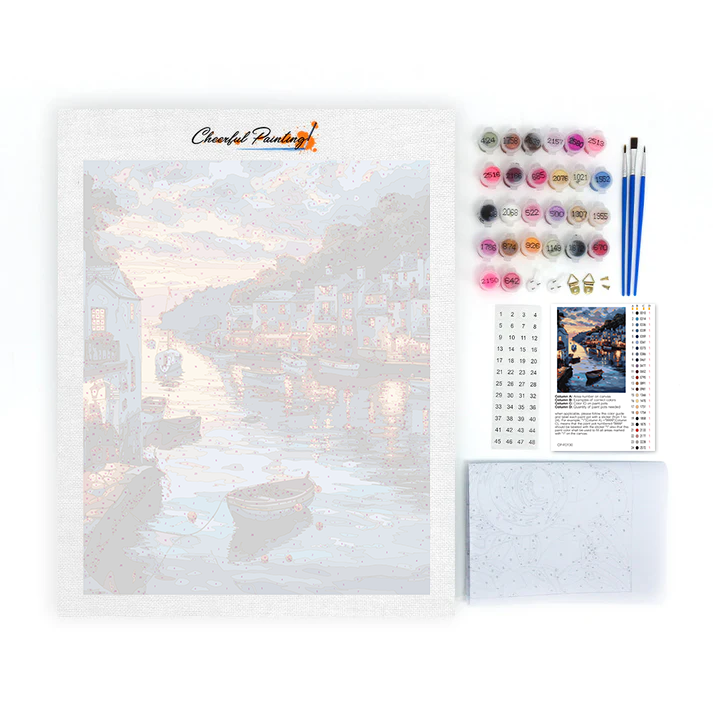 Sunset Town – Peinture par numéros