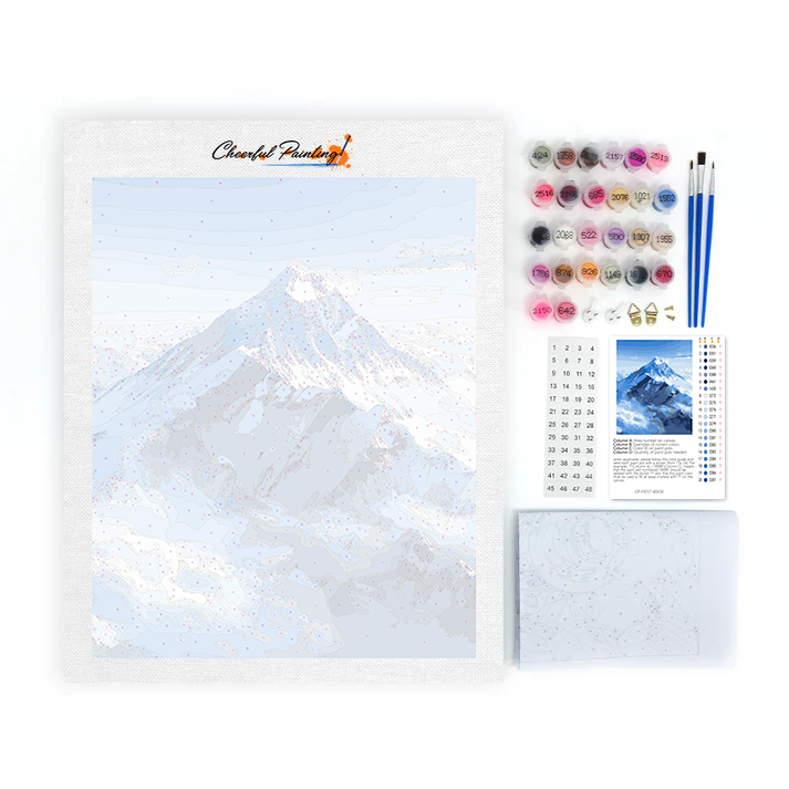 Mont Chomolungma – Peinture par numéros