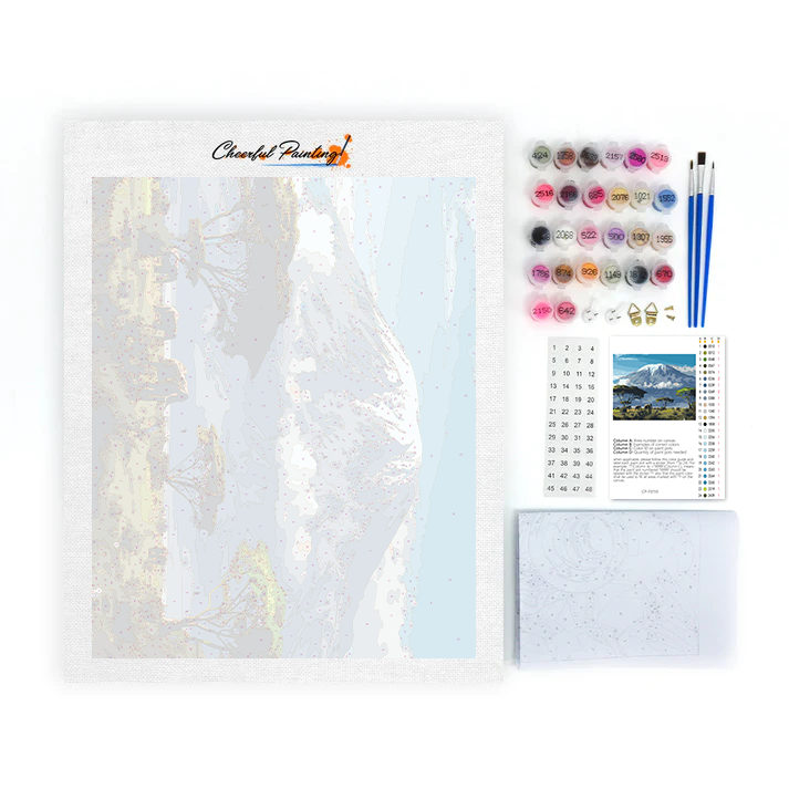 Mont Kilimandjaro – Peinture par numéros